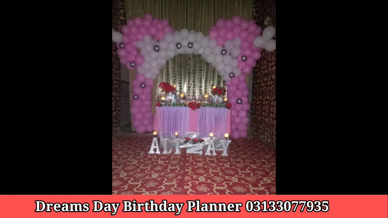 birthday planner karachi YouTube