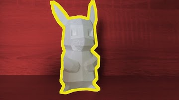 Low - Poly Pikachu - 3D Printing Time Lapse Video | SpeedPrint