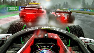 MONSOON RAIN 300IQ STRAT! 85% TYRE WEAR GAMBLE?! - F1 2021 MY TEAM CAREER Part 48