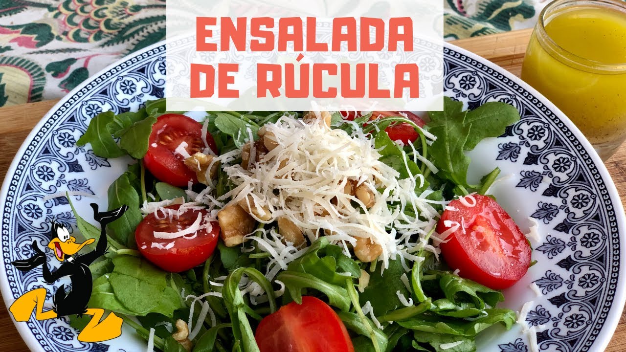 Ensalada de Rúcula con Queso Parmesano y Nueces 🥗 ¡SIMPLE Y DELICIOSA!