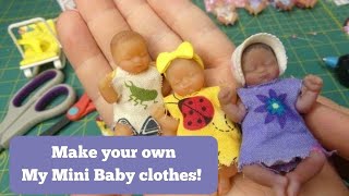 My Mini Baby  No Sew Clothes! + Free Pattern!