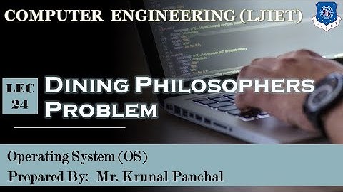 Lect-24 Dining Philosophers Problem | Operating System | Computer Engineering