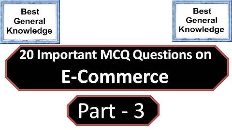 MCQ Question on Ecommerce Part 3 | Ecommerce mcq | Multiple choice Question on ecommerce | ecommerce