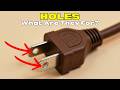 The Real Reason Your Electrical Plug Has Holes