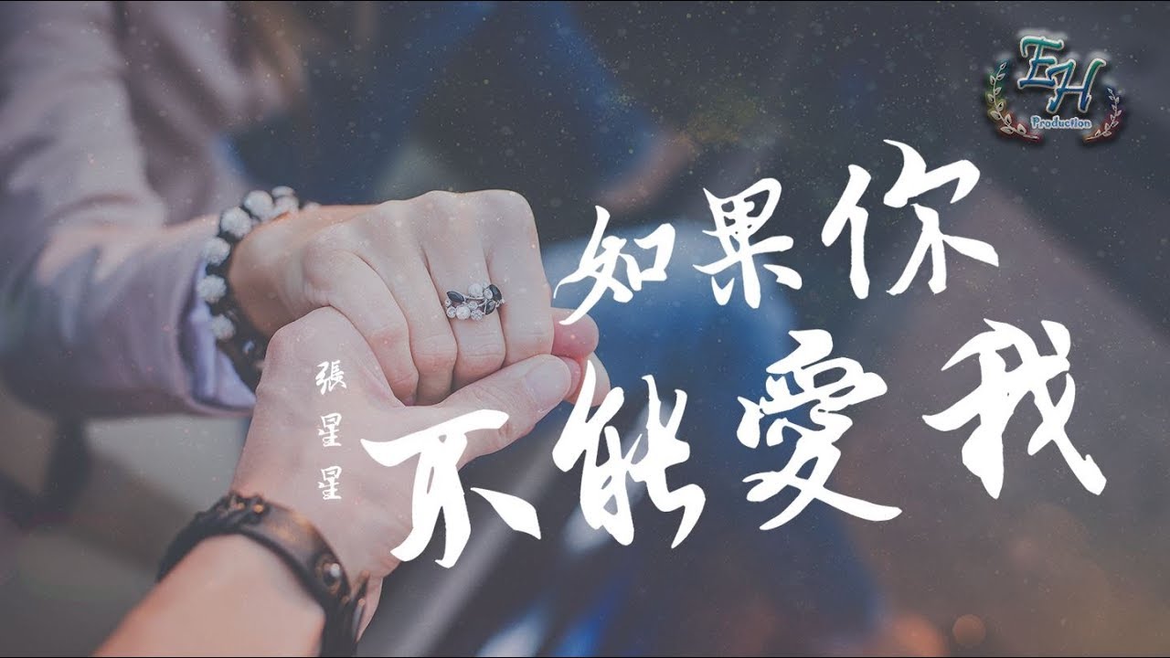 ⁣張星星 - 如果你不能愛我『只能在你背後微笑著祝你快樂。』【動態歌詞Lyrics】