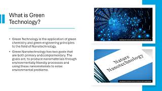 GREEN NANOTECHNOLOGY