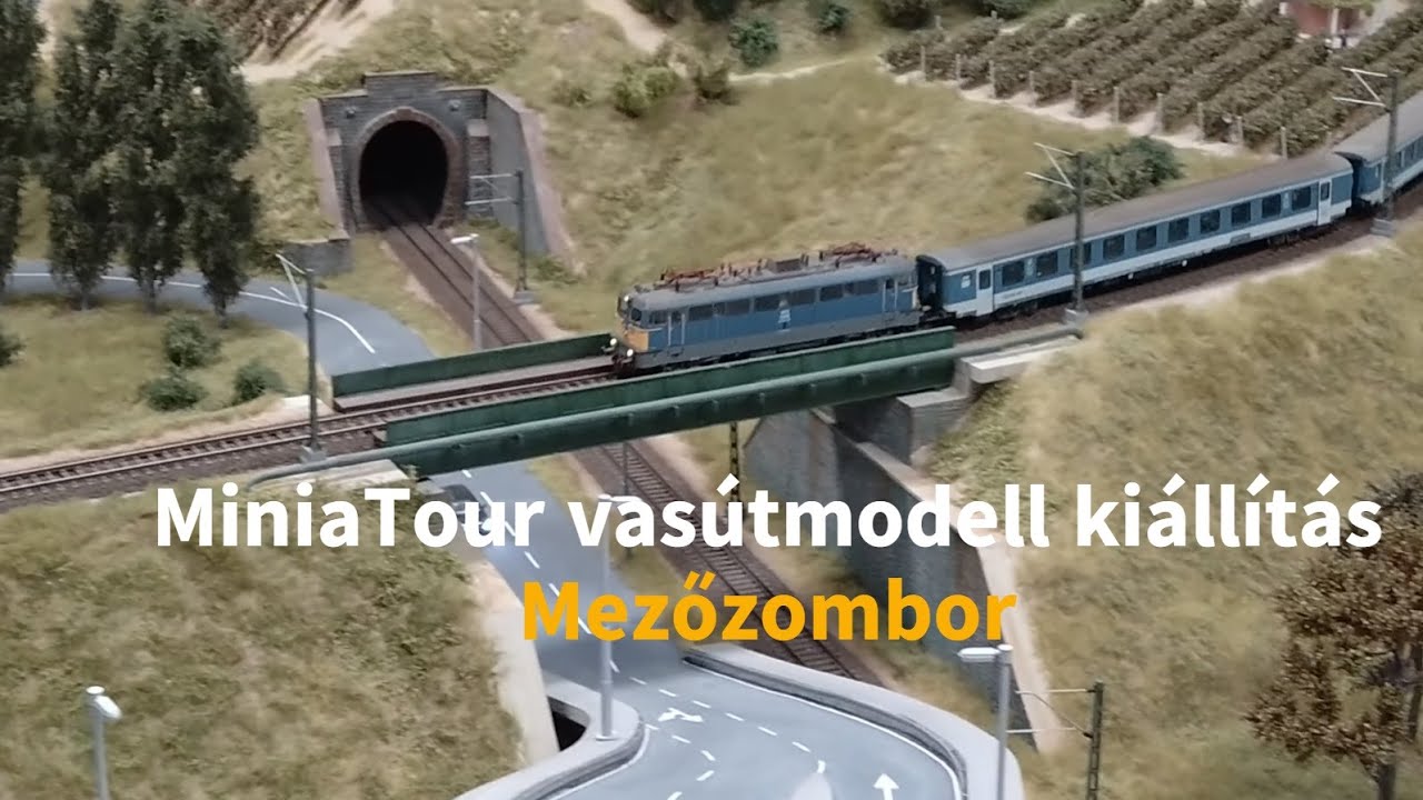 MiniaTour vasútmodell kiállítás Mezőzombor 2024 szeptember