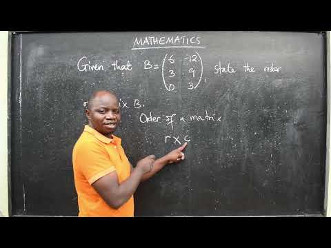 MATRIX ORDER