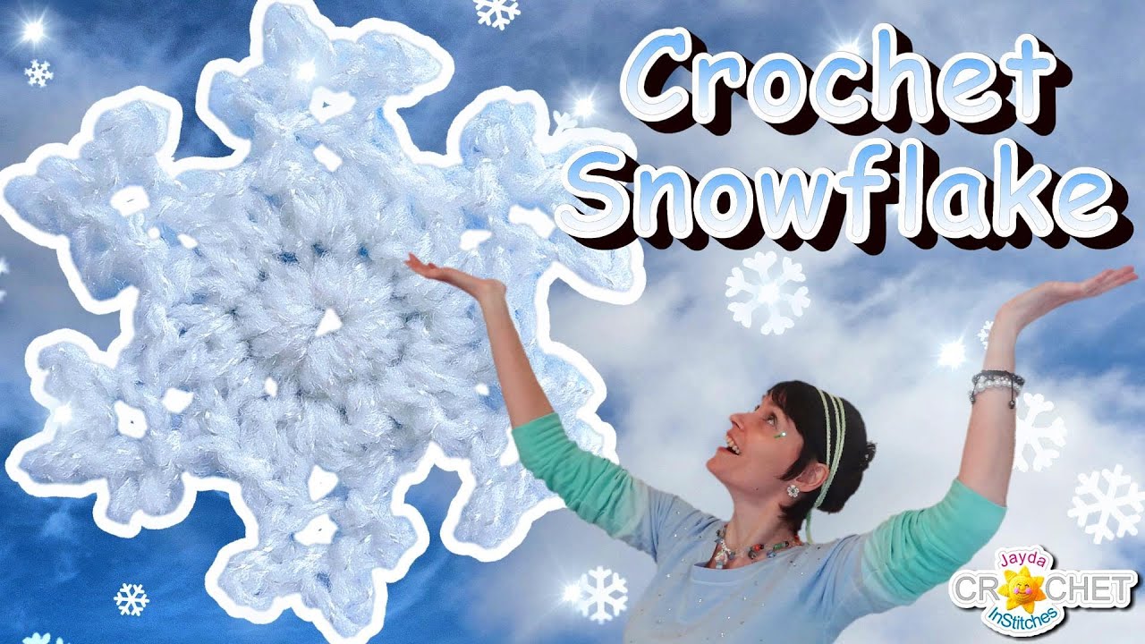 How to Crochet my Mini Snowflake - Version 2 