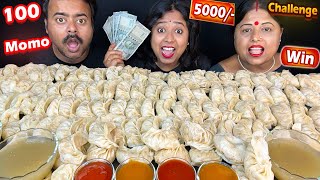 100 MOMO EATING CHALLENGE  100 Dumplings Eating Challenge | Eating Challenge Food Challenge Videos