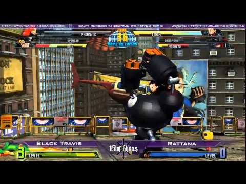 Salty Runback 4 MvC3 Singles Top 8 - Black Travis ...