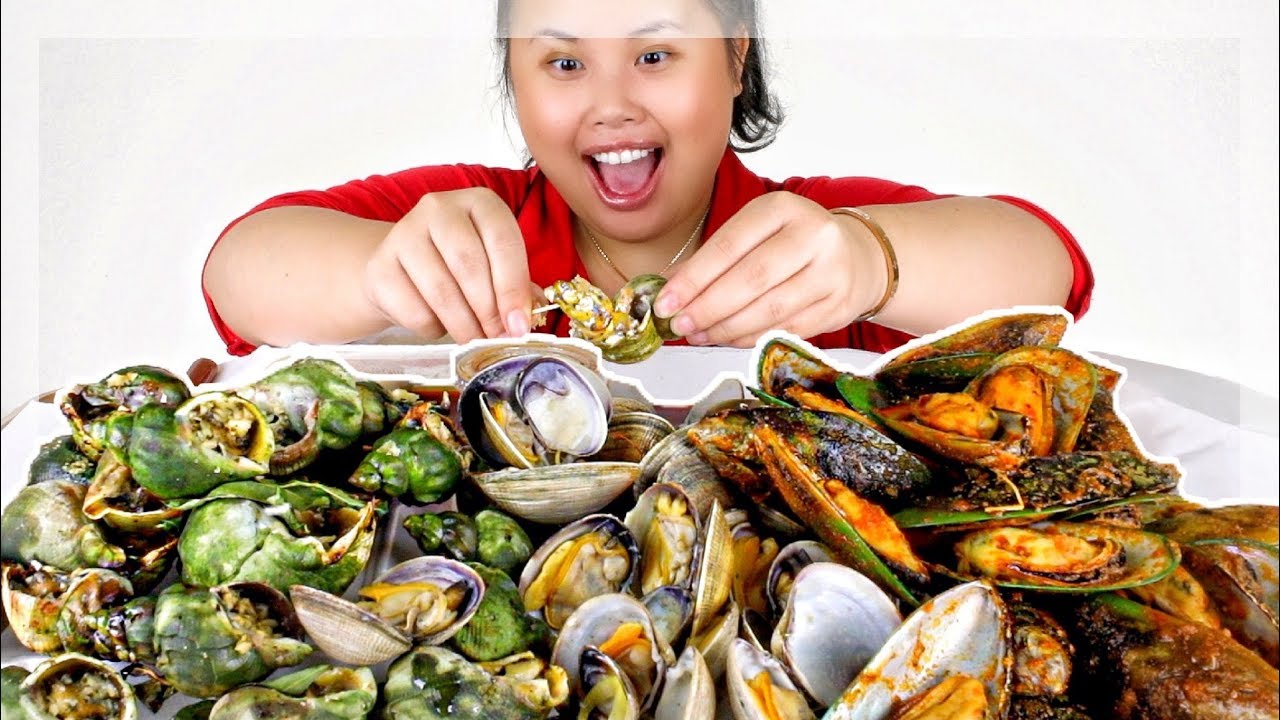 MUKBANG SEAFOOD BOIL! 먹방 (EATING SHOW!) GIANT SNAILS ESCARGOT + MUSSELS + CLAMS