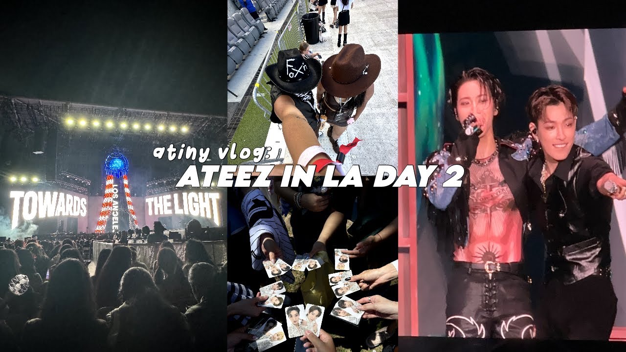 atiny concert vlog #2 💫: Ateez Towards the Light: Will to Power in LA Day 2 + BE:FIRST
