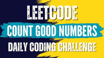 LeetCode : 1922. Count Good Numbers💛🖤Solution link👇🏻🔗 #leetcode #java #coding #trending #programming
