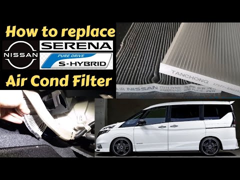 DIY | Replace Nissan Serena C27 Cabin Filter (Air Cond Filter) | 更換日產MPV冷氣濾芯