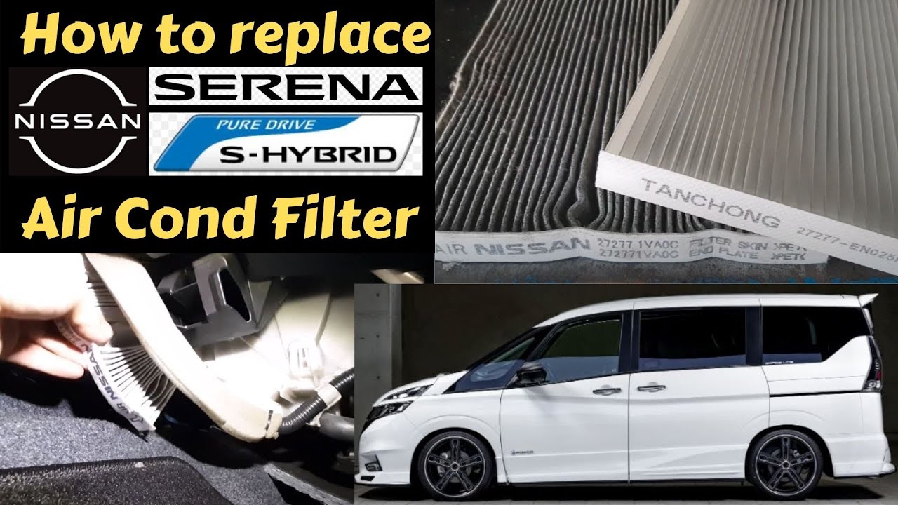 DIY Replace Nissan Serena C27 Cabin Filter (Air Cond Filter) 更換日產MPV冷氣濾芯