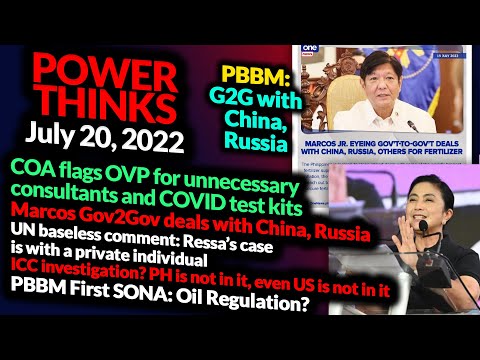 COA flags OVP, #PBBM mulls G2G deals with China, Russia | GTNR with Ka Mentong, Ka Ado, Ka Anna