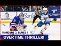 Gabe Perreault bags first goal, Rangers beat Blues on J.T. Miller overtime winner!!