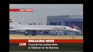 Concorde's Last Passenger Service Flight - Heathrow - October 24th  2003.