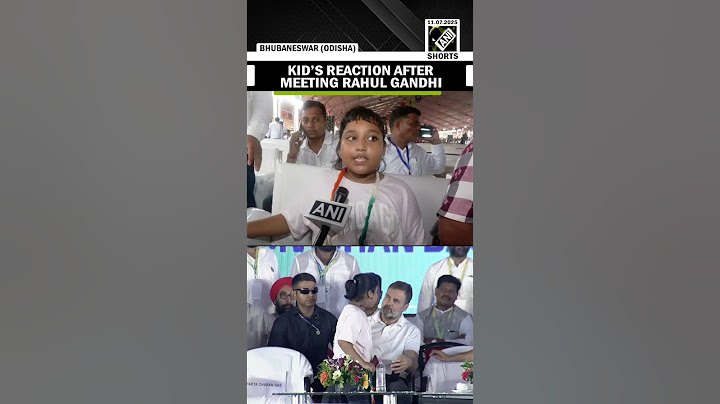 ‘Mein Ek PM se mili hu....’, Kid’s reaction after meeting Rahul Gandhi on stage in Bhubaneswar