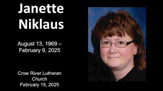 Janette Nicklaus Funeral - February 15, 2025