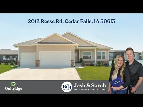 2012 Reese Rd, Cedar Falls, IA home video tour