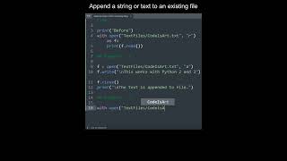 Append a string or text to an existing file in Python | Python Examples | Python Coding Tutorial