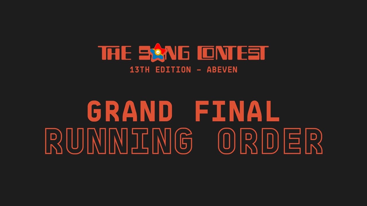 Final running order | TSC13 - YouTube