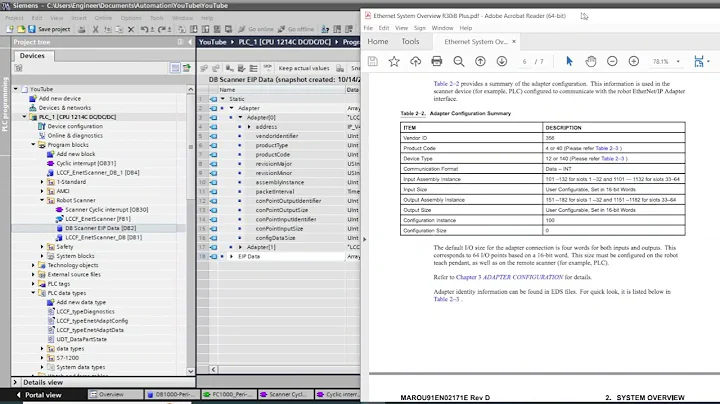 Siemens PLC with Fanuc Robot Using Ethernet/IP Scanner