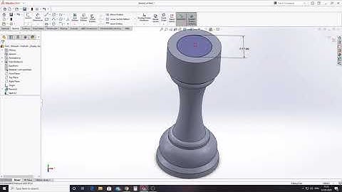 Chess piece design in solidworks || Rook ||