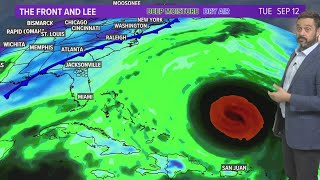 Latest models, trajectory for Cat. 5 Hurricane Lee