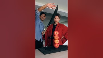 Cut the 4 apples with the sharp knife🔪✨#knife #sharpening #sharpener #asmr