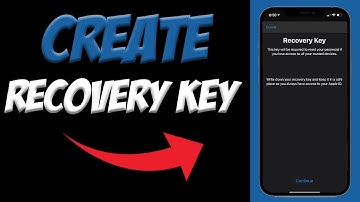 How To Create a Recovery Key for iPhone or iPad📲| Create iPhone Recovery Key