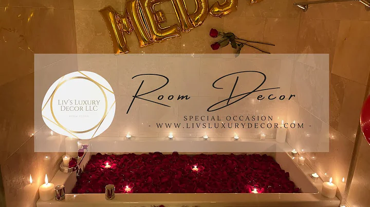 ROMANTIC HOTELROOM DECOR | ROOM DECOR | SPECIAL OCCASION | DATE NIGHT IDEA | HOTEL DECORATIONS |