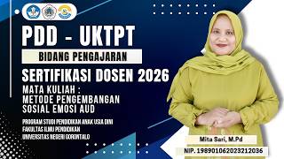 Video PDD-UKTPT Bidang Pengajaran | Serdos 2026 | MITA SARI - Universitas Negeri Gorontalo