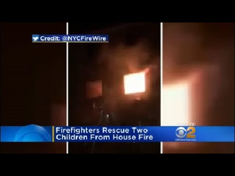 Firefighters Rescue Two Children From House Fire - YouTube