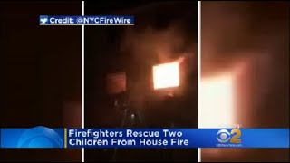 Firefighters Rescue Two Children From House Fire