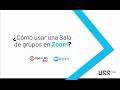 ¿Cómo compartir contenido en Sala de Grupos pequeños en Zoom?