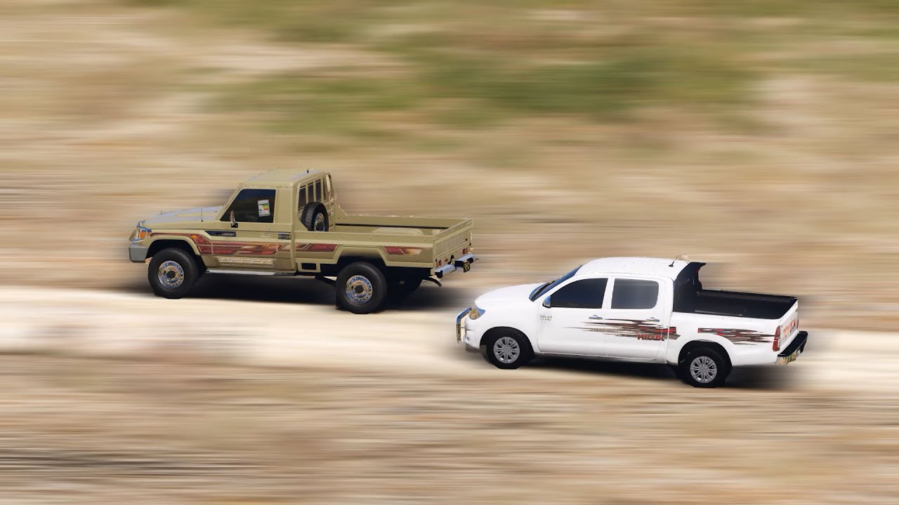 تحدي السرعة ( شاص X هايلكس ) اقوى سباق في قراند 5 🔥🔥