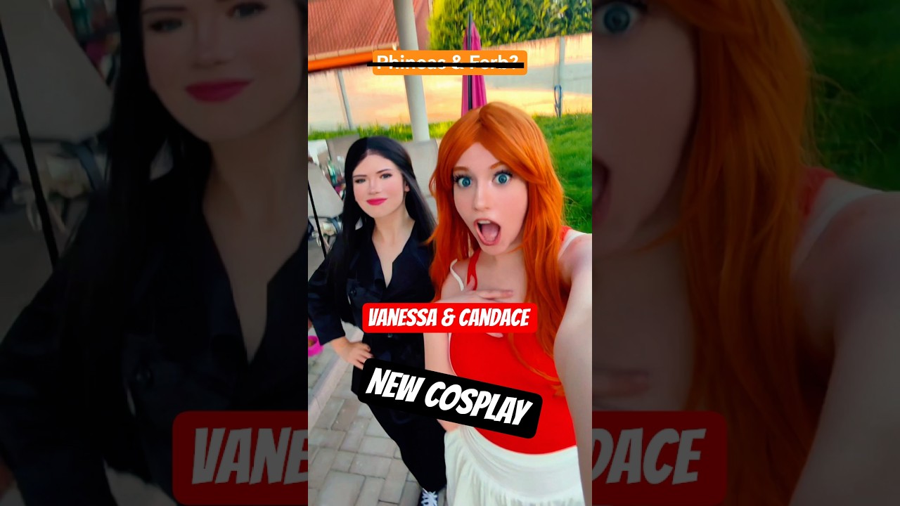 NEW COSPLAY ALERT ⚠️ | Candace & Vanessa @nikkihatsunecosplay  #cosplay #shorts