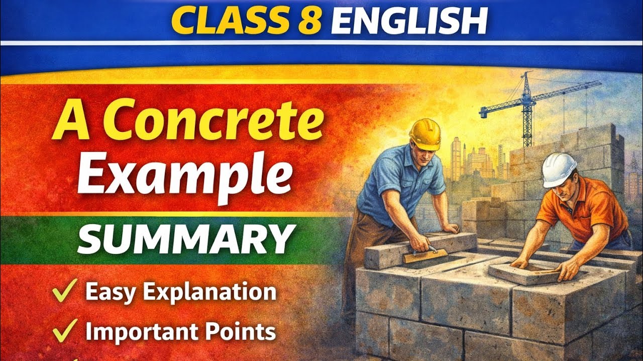 A Concrete example class 8 | a concrete example summary class 8 poorvi ...