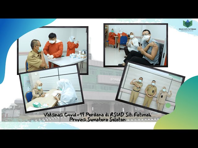 Vaksinasi Covid-19 Perdana di RSUD Siti Fatimah Provinsi Sumatera Selatan class=