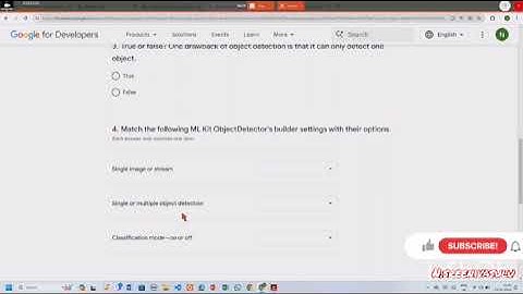 Google AI ML Umit 2  Get started with object detection Quiz answers