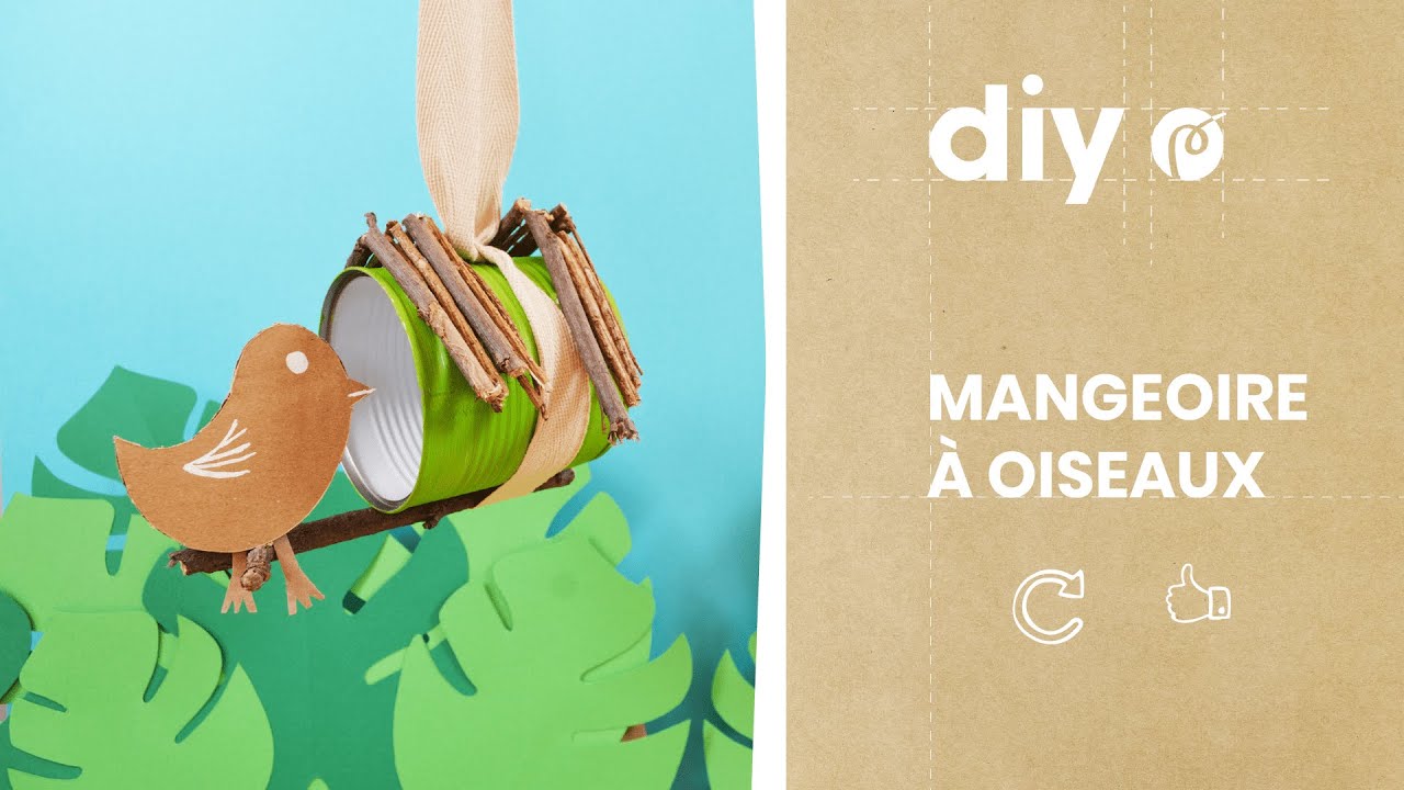 Nichoir à Construire Et Peindre – Kit DIY 2 Pièces En Bois Avec Peintures Et Pinceaux