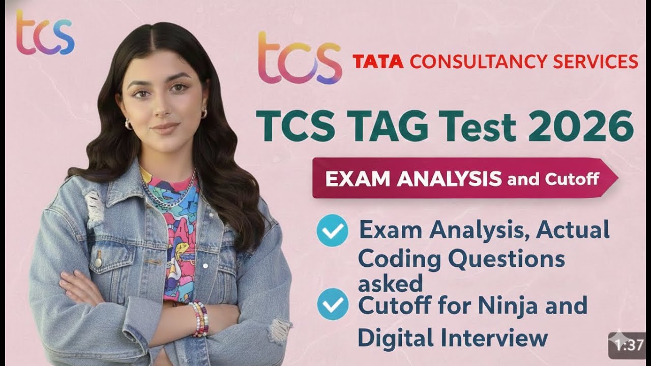 TCS TAG Test 2026 Exam Analysis | Questions Level | 12 Jan 2026 | Cutoff | Actual Questions | NQT