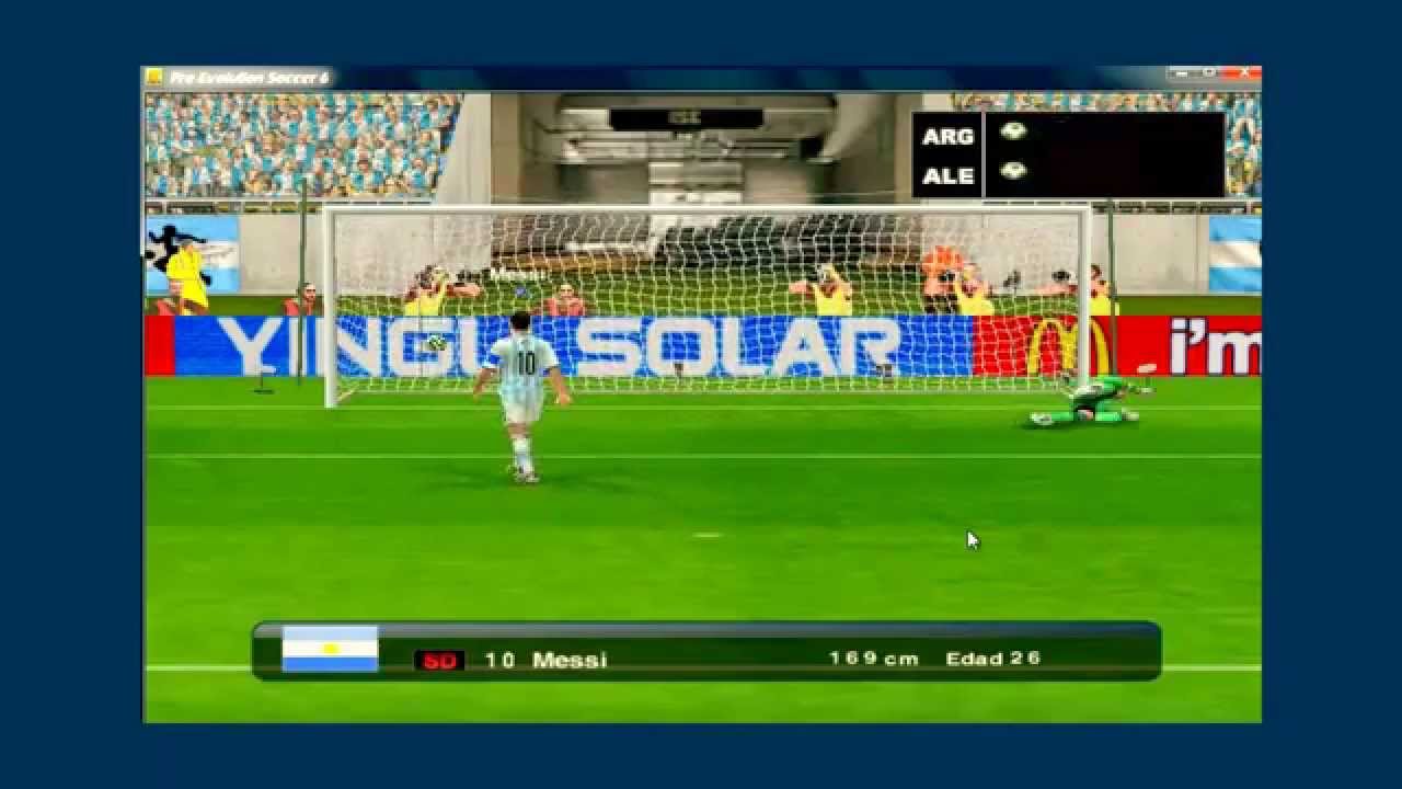 Gameplay Pes 6 Penales Argentina vs Alemania - Fdm12