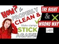 ✔️How to CLEAN ALL STAMPS | How to make CLEAR stamps STICK again | Everything about cleaning STAMPS!