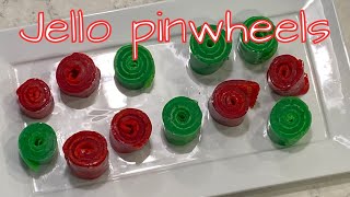 Easy Jell-O and Marshmallow Pinwheels #jellorecipes