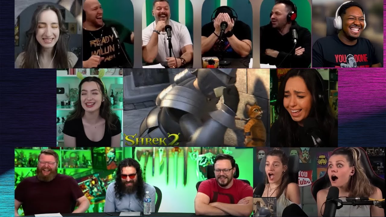 Funny Moment!! Shrek vs Knight COPS - Shrek 2 - Reaction Mashup