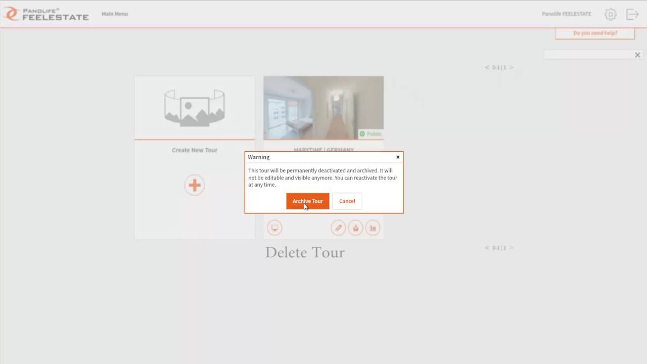 FEELESTATE Tutorial - Main Menu